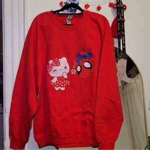 HK and Spider-Man sweatshirt